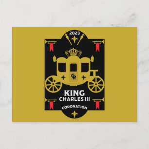 King Charles III British Coronation 2023 Briefkaart