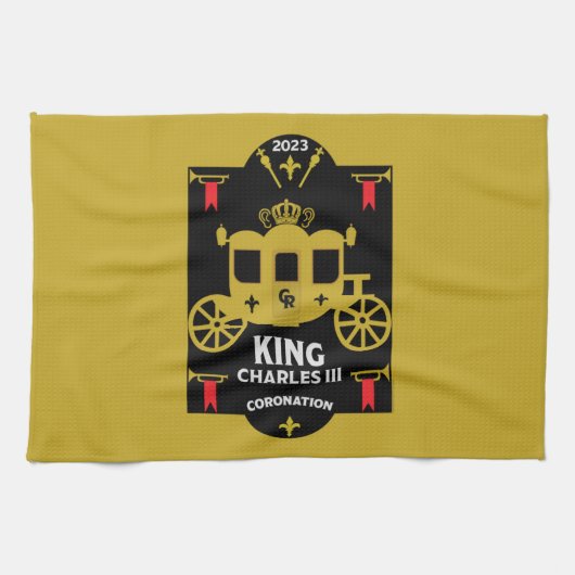 King Charles III British Coronation 2023 Theedoek (Horizontaal)