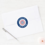 KING CHARLES III Coronation Blue Ronde Sticker (Envelop)
