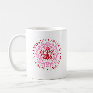 King Charles III Coronation Emblem, Royal Souvenir Koffiemok
