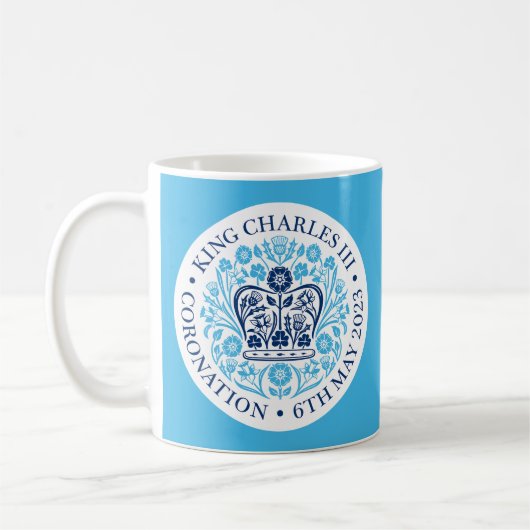 King Charles III Coronation Emblem Tea/Coffee Mok (Links)