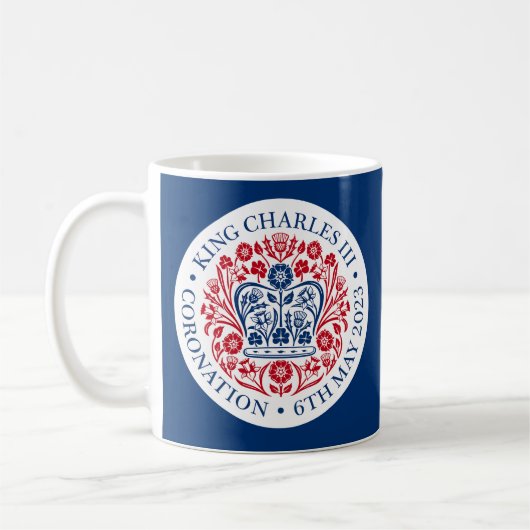 King Charles III Coronation Emblem Tea/Coffee Mok (Links)