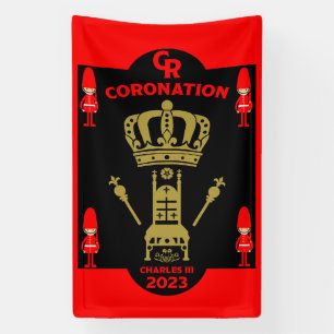 King Charles III Coronation Herdenking Souvenir Spandoek