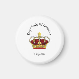 King Charles III Coronation herdenkingsmagnet Magneet