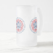 King Charles III Coronation Matglas Bierpul (Voorkant rechts)