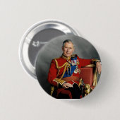 King Charles III Coronation Ronde Button 5,7 Cm (Voorkant /achterkant)