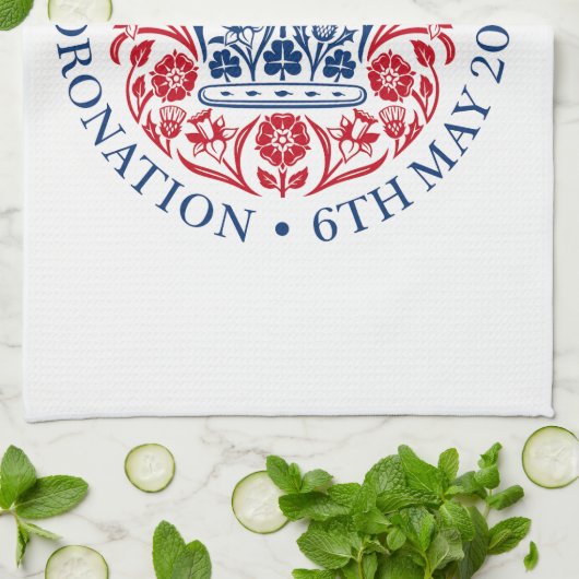 King Charles III Coronation Tea Towel Theedoek (Gevouwen)