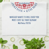  KING CHARLES III Coronation Theedoek (Gevouwen)