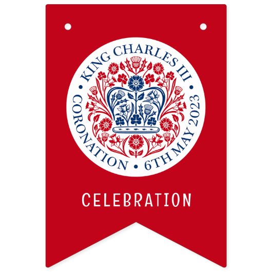  KING CHARLES III Coronation Vlaggetjes (Tweede vlag)