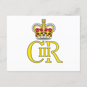 King Charles III cyphre postcard Briefkaart