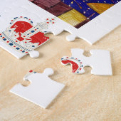 King Charles III Fun Custom Text Coronation Party Legpuzzel (Zijkant)