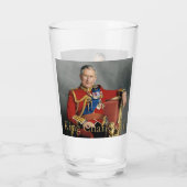 King Charles III Glas (Achterkant)