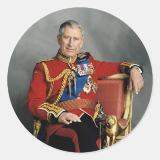 King Charles III Ronde Sticker