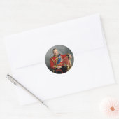 King Charles III Ronde Sticker (Envelop)