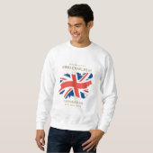 King Charles III Union Jack Flag T-Shirt (Voorkant volledig)