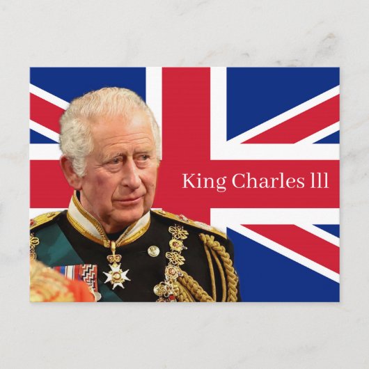 King Charles lll Briefkaart (Voorkant)