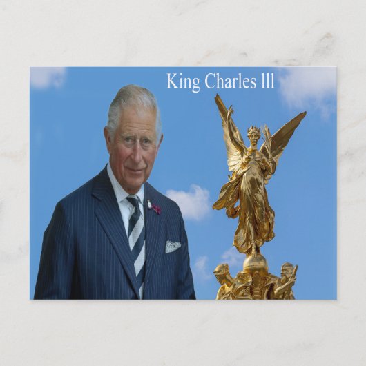 King Charles lll Briefkaart (Voorkant)