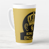 King Charles Royal Crown Grand café Mug (Angle gauche)