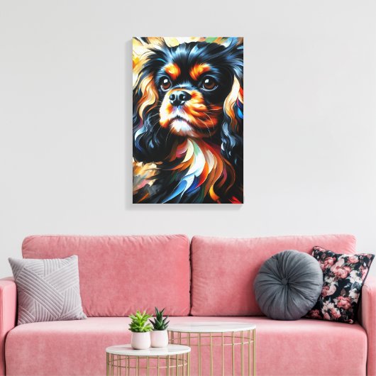 King Charles Spaniel Acrylique Impression Canvas A (Insitu(Salon))