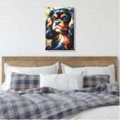 King Charles Spaniel Acrylique Impression Canvas A (Insitu(Chambre))