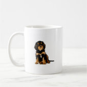 King Charles Spaniel Black & Tan Koffiemok (Links)