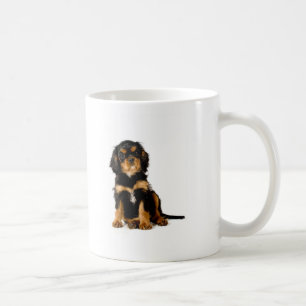 King Charles Spaniel Black & Tan Koffiemok