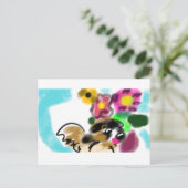 King charles spaniel  briefkaart (Staand voorkant)