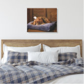 King Charles Spaniel Canvas Afdruk (Insitu (Slaapkamer))