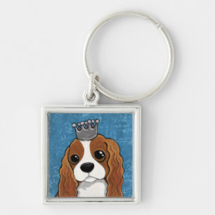 King Charles Spaniel Dog Art Sleutelhanger