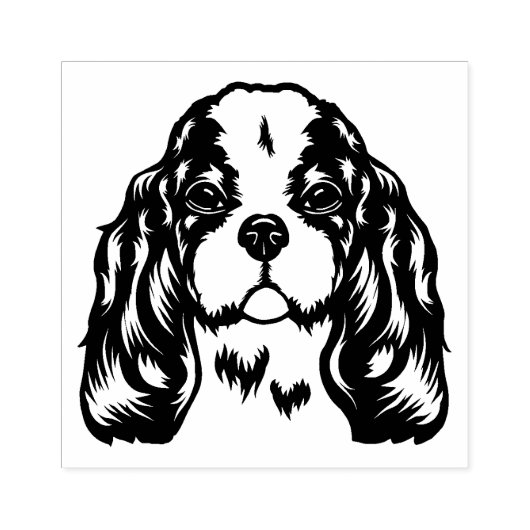 King Charles Spaniel Dog Rubberstempel (Afrduk)