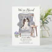King Charles Spaniel Dog | Verplaatsingsaankondigi Aankondiging (Staand voorkant)