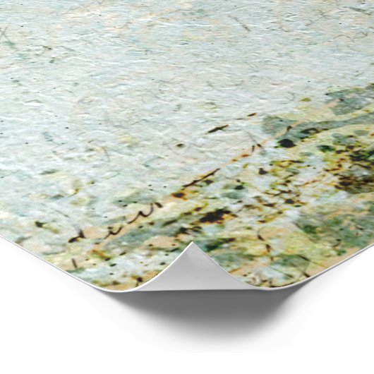 King Charles Spaniel en Little Bird Art Poster (Hoek)