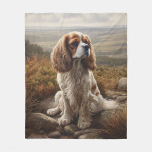 King Charles Spaniel Fleece Deken