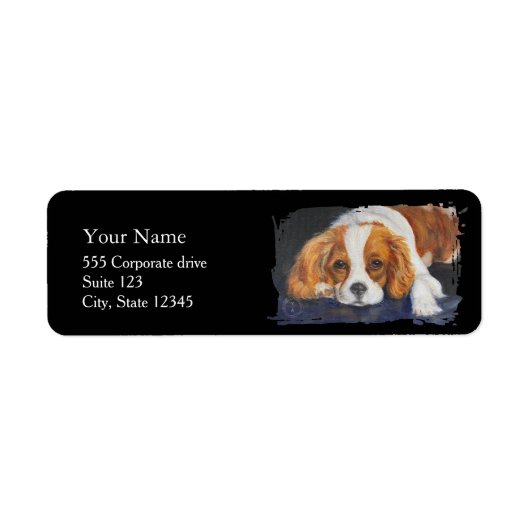 king Charles spaniel Return Address Labels (Voorkant)