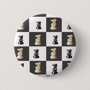 King Chess Board Ronde Button 5,7 Cm