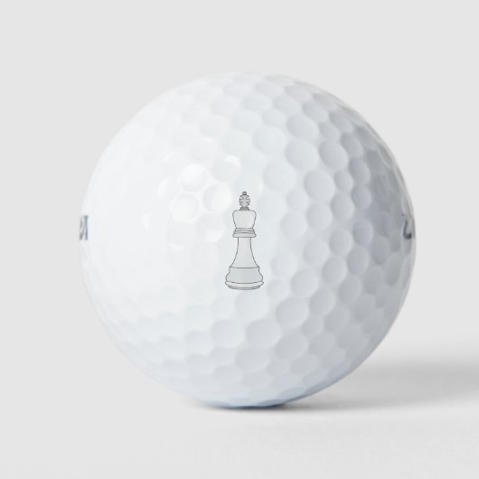 King Chess Golfballen (Voorkant)
