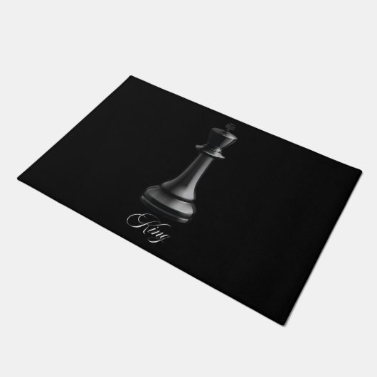 King Chess Piece Halloween Costume Chess Lover Deurmat (Schuin)