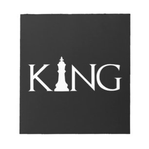 King Chess Piece Halloween Costume Chess Lover Notitieblok