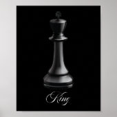 King Chess Piece Halloween Costume Chess Lover Poster (Voorkant)
