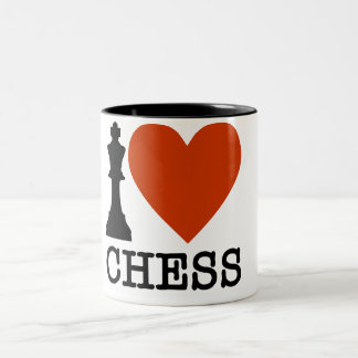 King Chess Piece I Heart Koffee Mok