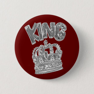 king.chroom ronde button 5,7 cm