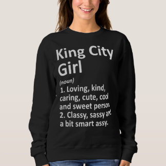 King City Meisje of Oregon Grappige Stad Home Root Trui