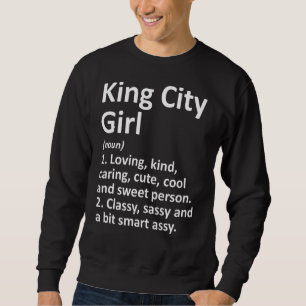 King City Meisje of Oregon Grappige Stad Home Root Trui
