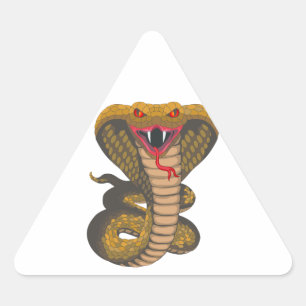 King Cobra Driehoek Sticker