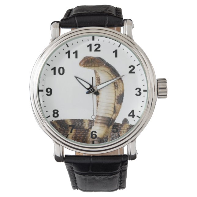 "King cobra" ontwerp polshorloge Horloge (Voorkant)