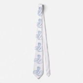 King Cobra Snake Blue Boa Venomous Stropdas (Voorkant)