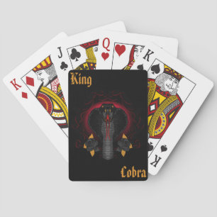 King Cobra Snake Pokerkaarten