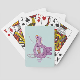 King Cobra Snake Rock Klimmen Pokerkaarten