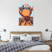 King Crab Fisherman - Ketchikan, Alaska Canvas Afdruk (Insitu (Slaapkamer))