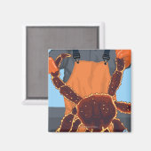 King Crab Fisherman - Pike Place Market , Seattle Magneet (Voorkant / Achterkant)